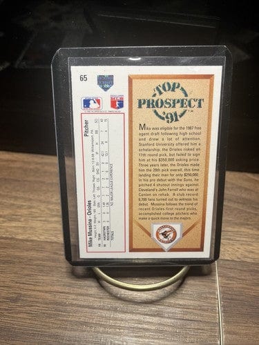 Cheap Sneaks Footwear/Sports Cards Baseball Card 1991 Upper Deck MIKE MUSSINA #65 RC Baltimore Orioles