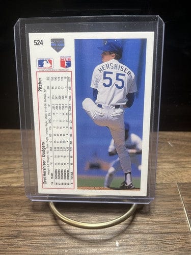 Cheap Sneaks Footwear/Sports Cards Baseball Card 1991 Upper Deck Orel Hershiser Los Angeles Dodgers #524