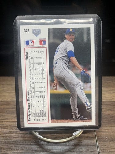 Cheap Sneaks Footwear/Sports Cards Baseball Card 1991 Upper Deck Randy Johnson Card #376 - Seattle Mariners (1)