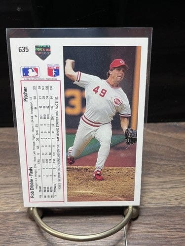 Cheap Sneaks Footwear/Sports Cards Baseball Card 1991 Upper Deck Rob Dibble P Cincinnati Reds Baseball Card #635