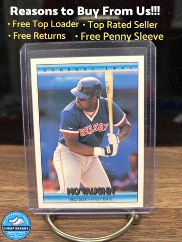 Cheap Sneaks Footwear/Sports Cards Baseball Card 1992 Donruss #514 Mo Vaughn Boston Red Sox