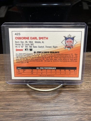 Cheap Sneaks Footwear/Sports Cards Baseball Card 1992 Donruss Baseball # 423 Ozzie Smith All Star