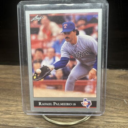 Cheap Sneaks Footwear/Sports Cards Baseball Card 1992 Leaf Series 2 Rafael Palmeiro #296 Texas Rangers