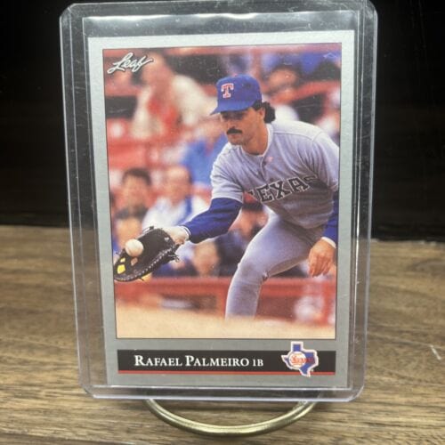 Cheap Sneaks Footwear/Sports Cards Baseball Card 1992 Leaf Series 2 Rafael Palmeiro #296 Texas Rangers