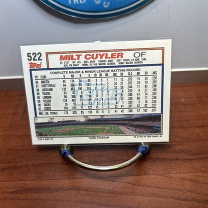 Cheap Sneaks Footwear/Sports Cards Baseball Card 1992  Topps Milt Cuyler All Star Rookie Cup #522 Detroit Tigers Baseba