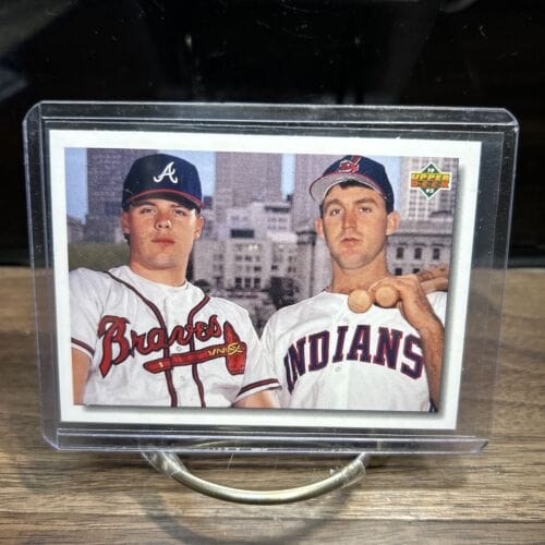 Cheap Sneaks Footwear/Sports Cards Baseball Card 1992 Upper Deck #1 Jim Thome Ryan Klesko Cleveland Indians Atlanta Bra