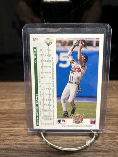 Cheap Sneaks Footwear/Sports Cards Baseball Card 1992 Upper Deck #546 David Justice Atlanta Braves