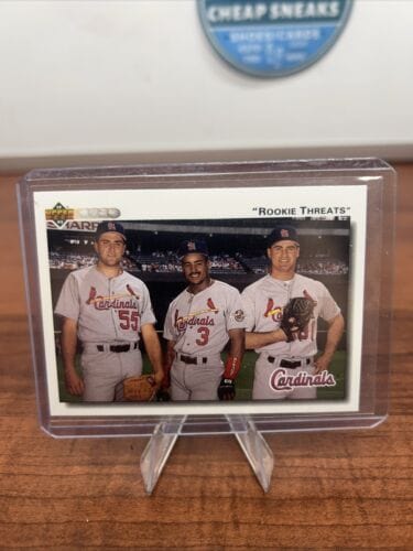 Cheap Sneaks Footwear/Sports Cards Baseball Card 1992 Upper Deck Rookie Threats Jordan / Osbourne / Clark #72 St. Louis