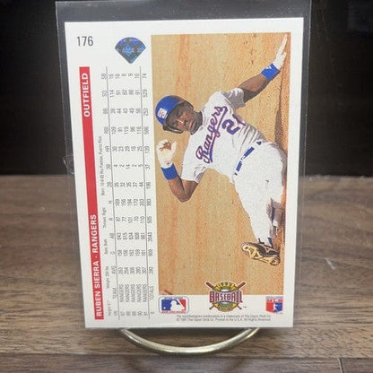Cheap Sneaks Footwear/Sports Cards Baseball Card 1992 Upper Deck Ruben Sierra #176 Texas Rangers