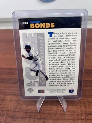 Cheap Sneaks Footwear/Sports Cards Baseball Card 1994 Collector's Choice #632b Barry Bonds White stripe at bottom of ca