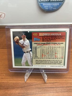 Cheap Sneaks Footwear/Sports Cards Baseball Card 1994 Topps Gold Baseball Greg Maddux Atlanta Braves #499