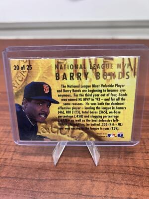 Cheap Sneaks Footwear/Sports Cards Baseball Card 1994 Ultra #20 Barry Bonds Award Winners