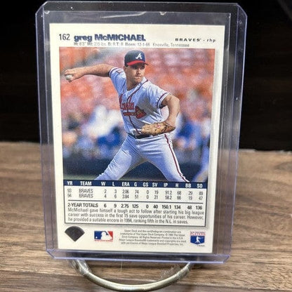 Cheap Sneaks Footwear/Sports Cards Baseball Card 1995 Upper Deck Greg McMichael Atlanta Braves Autographed #162 In Pers