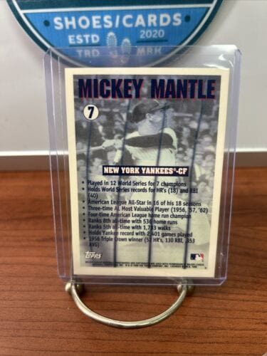 Cheap Sneaks Footwear/Sports Cards Baseball Card 1996 Topps Mickey Mantle #7 NY Yankees Gold Seal