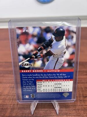 Cheap Sneaks Footwear/Sports Cards Baseball Card 1997 Collector's Choice #24 Barry Bonds All-Star Connection