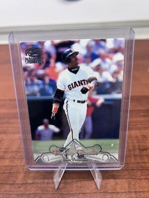 Cheap Sneaks Footwear/Sports Cards Baseball Card 1998 Pacific Paramount #242 Barry Bonds Platinum Blue