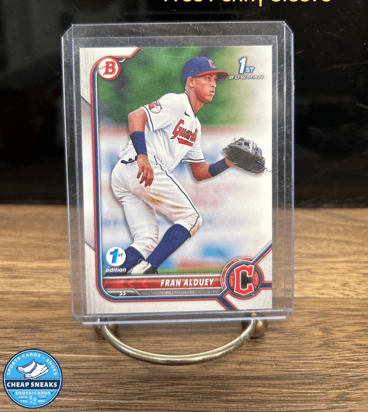 Cheap Sneaks Footwear/Sports Cards Baseball Card 1st Edition Fran Alduey 2022 1st Bowman Cleveland Guardians Baseball C