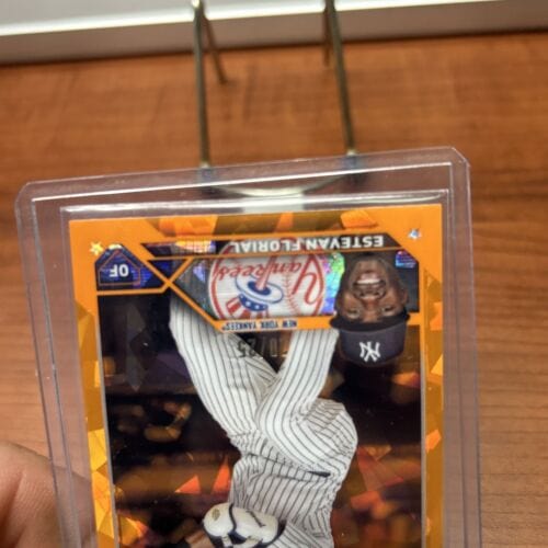 Cheap Sneaks Footwear/Sports Cards Baseball Card 20/25 Estevan Florial 2023 Topps Chrome Sapphire Orange Refrac. #USCS2