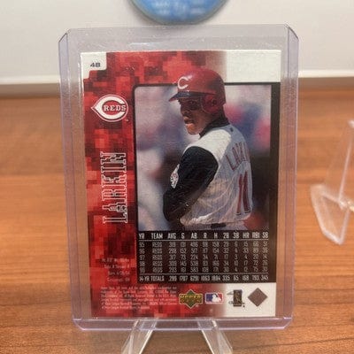 Cheap Sneaks Footwear/Sports Cards Baseball Card 2000 Upper Deck Ionix - #48 Barry Larkin Cincinnati Reds