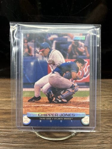 Cheap Sneaks Footwear/Sports Cards Baseball Card 2001 Topps Stadium Club #2 Chipper Jones Atlanta Braves. Baseball Card