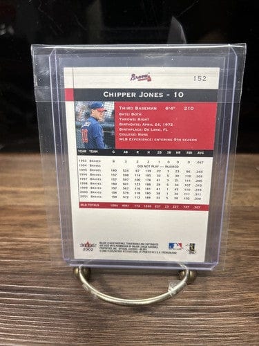 Cheap Sneaks Footwear/Sports Cards Baseball Card 2002 Chipper Jones Fleer Premium Card # 152