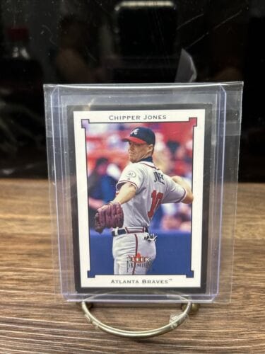 Cheap Sneaks Footwear/Sports Cards Baseball Card 2002 Chipper Jones Fleer Premium Card # 152