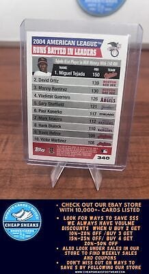 Cheap Sneaks Footwear/Sports Cards Baseball Card 2004 American League Runs Batted In (ejada/ Ortiz Ramirez)2005 Topps #