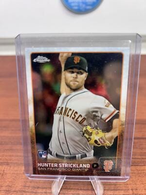 Cheap Sneaks Footwear/Sports Cards Baseball Card 2015 Topps Chrome #39 Hunter Strickland Refractor