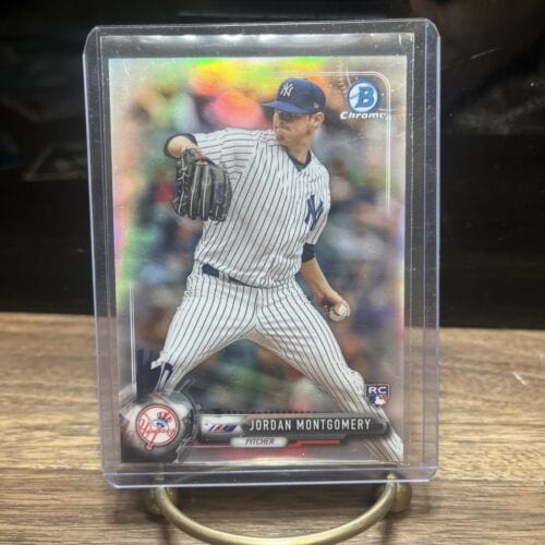 Cheap Sneaks Footwear/Sports Cards Baseball Card 2017 Bowman Chrome Refractor #44 Jordan Montgomery Yankees 359/499 RC