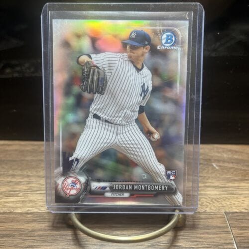 Cheap Sneaks Footwear/Sports Cards Baseball Card 2017 Bowman Chrome Refractor #44 Jordan Montgomery Yankees 495/499 RC