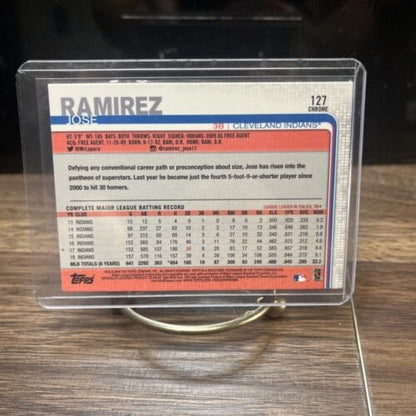 Cheap Sneaks Footwear/Sports Cards Baseball Card 2019 Topps Chrome JOSE RAMIREZ #127 Card Cleveland Guardians MLB
