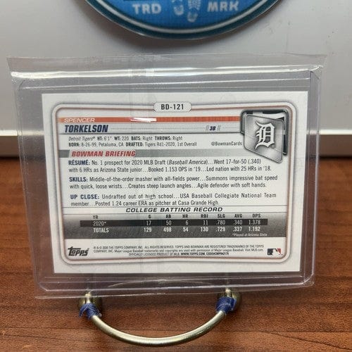 Cheap Sneaks Footwear/Sports Cards Baseball Card 2020 1st Bowman Draft Spencer Torkelson Rookie BD-121 Detroit Tigers