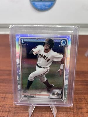 Cheap Sneaks Footwear/Sports Cards Baseball Card 2020 Bowman Draft #BD-35 Jimmy Glowenke Chrome Refractor