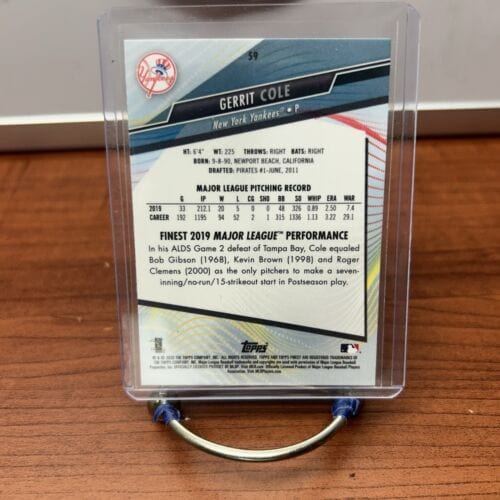 Cheap Sneaks Footwear/Sports Cards Baseball Card 2020 Finest #59 Gerrit Cole New York Yankees Baseball