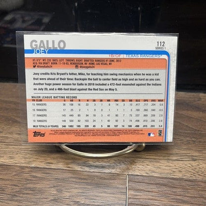 Cheap Sneaks Footwear/Sports Cards Baseball Card 2020 Topps Chrome Joey Gallo Texas Rangers Baseball Card #38