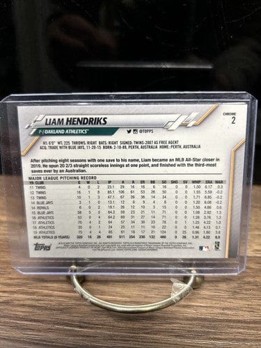 Cheap Sneaks Footwear/Sports Cards Baseball Card 2020 Topps Chrome   Liam Hendriks #2 Oakland Athletics