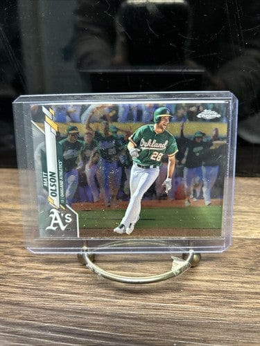 Cheap Sneaks Footwear/Sports Cards Baseball Card 2020 Topps Chrome Matt Olson Oakland Athletics #183