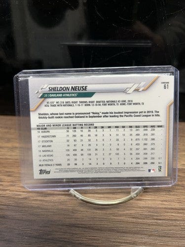 Cheap Sneaks Footwear/Sports Cards Baseball Card 2020 Topps Chrome Sheldon Neuse #61 RC Oakland Athletics