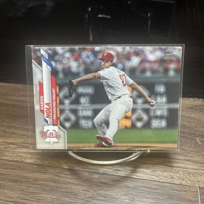 Cheap Sneaks Footwear/Sports Cards Baseball Card 2020 Topps Series One Aaron Nola #190 Philadelphia Phillies Base Card
