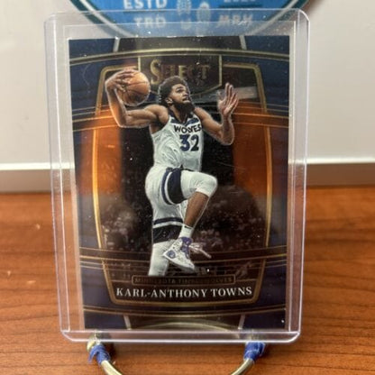 Cheap Sneaks Footwear/Sports Cards Baseball Card 2021-2022 Panini Select Concourse Blue Karl Anthony Towns Minnesota Ti