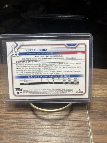 Cheap Sneaks Footwear/Sports Cards Baseball Card 2021 Bowman Chrome #70 Keibert Ruiz rookie RC card Dodgers