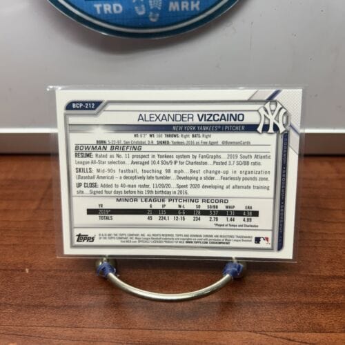 Cheap Sneaks Footwear/Sports Cards Baseball Card 2021 BOWMAN CHROME ALEXANDER VIZCAINO #BCP-212 RC
