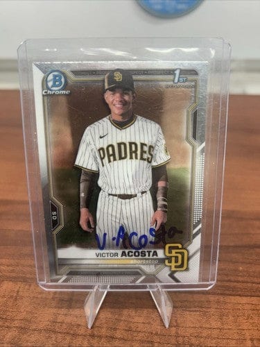 Cheap Sneaks Footwear/Sports Cards Baseball Card 2021 Bowman Chrome - Prospect Autographs #CPA-VA Victor Acosta (AU, RC