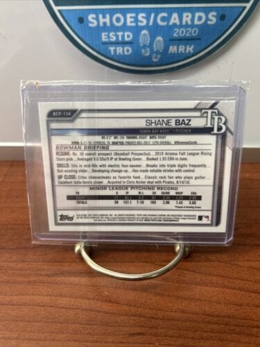 Cheap Sneaks Footwear/Sports Cards Baseball Card 2021 Bowman Chrome Prospects Shane Baz #BCP-134 Rays Baseball Card