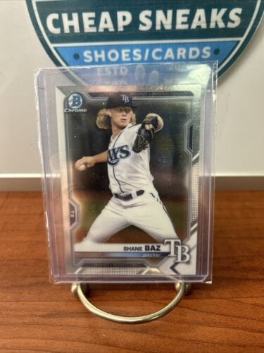 Cheap Sneaks Footwear/Sports Cards Baseball Card 2021 Bowman Chrome Prospects Shane Baz #BCP-134 Rays Baseball Card