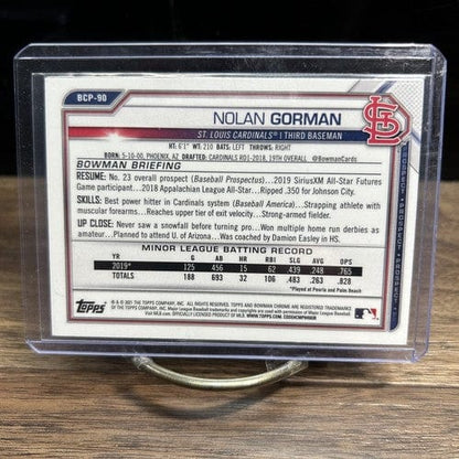 Cheap Sneaks Footwear/Sports Cards Baseball Card 2021 Bowman Chrome Sapphire Prospect Nolan Gorman #BCP-90 St. Louis Ca