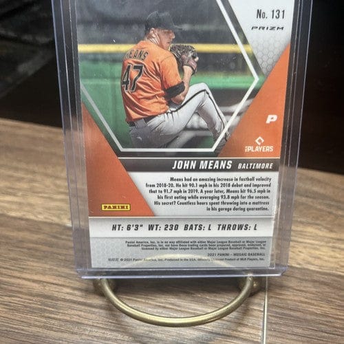 Cheap Sneaks Footwear/Sports Cards Baseball Card 2021 Mosaic Baseball John Means Orioles Blue Camo Prizm #131