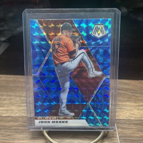 Cheap Sneaks Footwear/Sports Cards Baseball Card 2021 Mosaic Baseball John Means Orioles Blue Camo Prizm #131