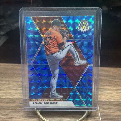 Cheap Sneaks Footwear/Sports Cards Baseball Card 2021 Mosaic Baseball John Means Orioles Blue Camo Prizm #131