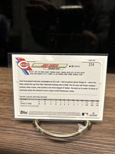 Cheap Sneaks Footwear/Sports Cards Baseball Card 2021 SERIES 2 GOLD STAR PARALLEL JOSE GARCIA RC CINCINNATI REDS #374 P